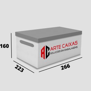 Caixa Com Tampa 266x223x160